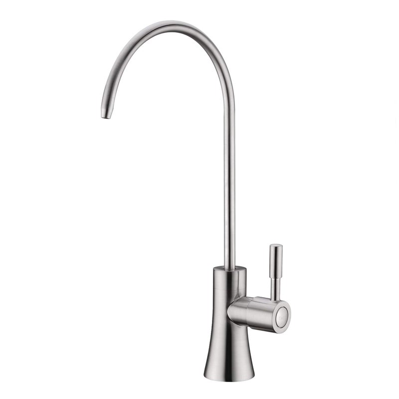 EKRTE Brass Drinking Water Faucet, Filtered Water Reverse Osmosis RO Faucet for Kitchen Sink, Brushed Nickel Reverse Osmosis Tap for Kitchen Sink - Image 1